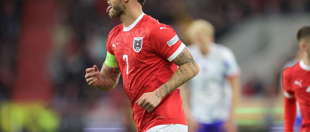 Der frühere Bremer Marko Arnautovic traf beim 5:1-Erfolg Österreichs gegen Norwegen doppelt.