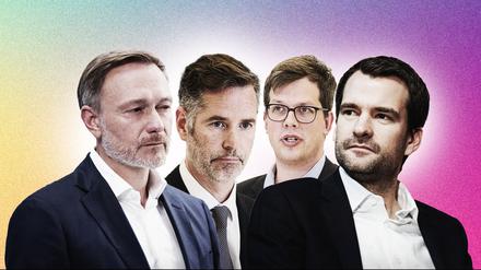 Christian Lindner, Christian Dürr, Lukas Köhler, Johannes Vogel.