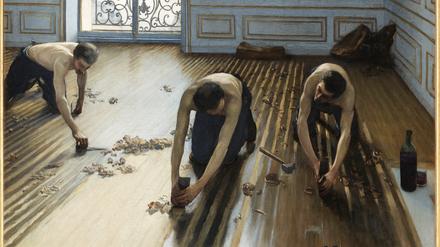 Harte körperliche Arbeit: „Die Parkettabzieher“ von Gustave Caillebotte aus dem Jahr 1875.