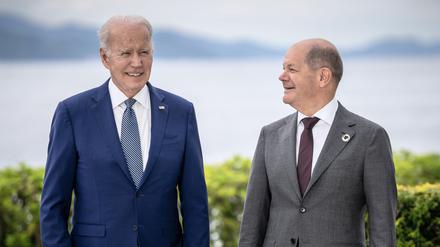 US-Präsident Joe Biden (l.) und Bundeskanzler Olaf Scholz