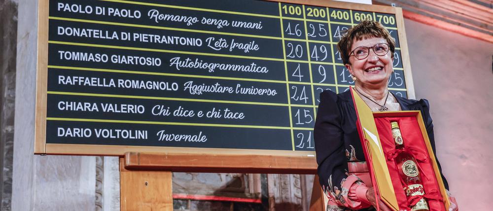Donatella Di Pietrantonio bei der Verleihung des Strega Prize am 4. Juli dieses Jahres in Rom.