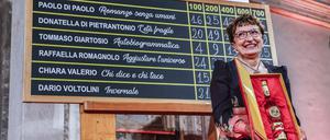 Donatella Di Pietrantonio bei der Verleihung des Strega Prize am 4. Juli dieses Jahres in Rom. 
