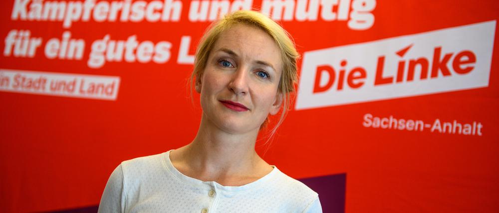 Kandidatin für den Vorsitz: Ines Schwerdtner, Mitglied der Linkspartei.