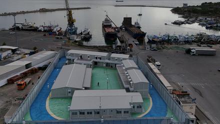 Das Migrationszentrum in Gjader