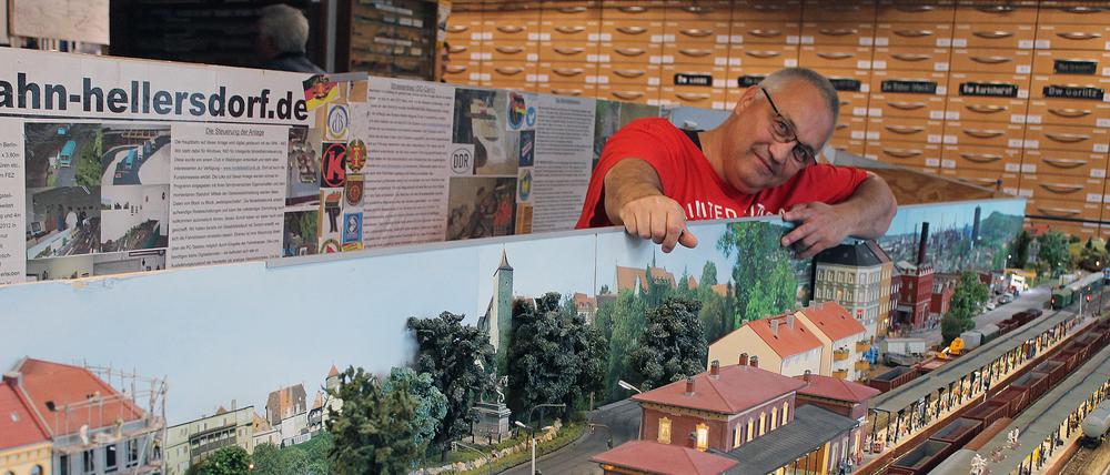 Holger Voigt ist Mitglied der IG Modellbahn in Berlin-Hellersdorf.