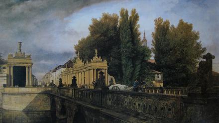 „Die Königsbrücke“ von Eduard Gaertner, 1835
