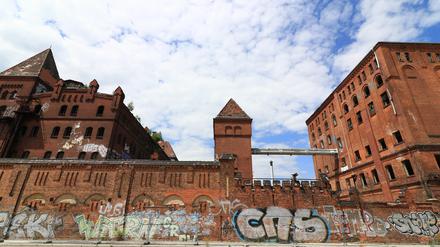 Areal der ehemaligen Bärenquell-Brauerei an der Schnellerstraße 137  in Berlin-Niederschöneweide.
Foto: Thilo Rückeis