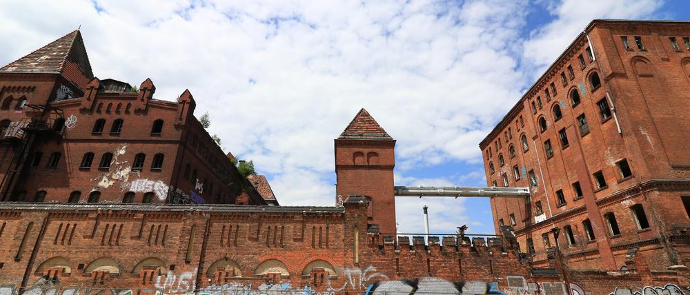 Areal der ehemaligen Bärenquell-Brauerei an der Schnellerstraße 137  in Berlin-Niederschöneweide.
Foto: Thilo Rückeis