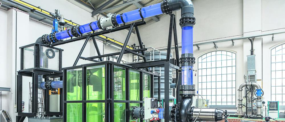Eine Berliner Abwasserpumpe an der TU Berlin