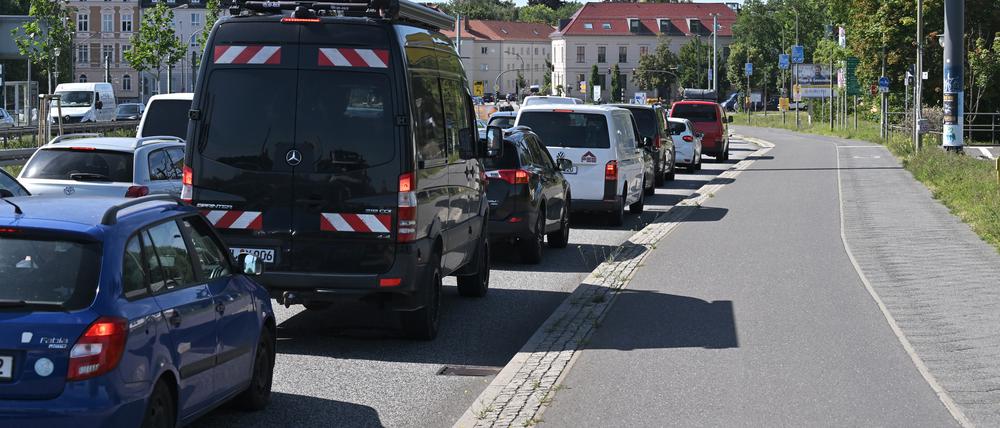 Auf der Nuthestraße herrscht oft viel Verkehr.
