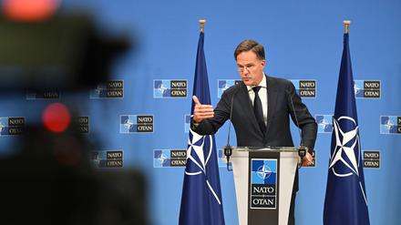 Sieht die Bündnisstaaten auf Kurs: Nato-Generalsekretär Mark Rutte. (Archivbild)