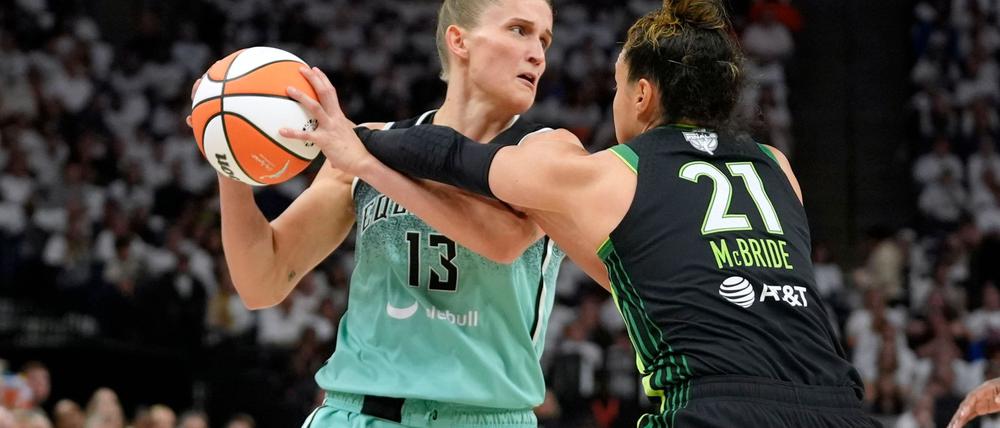 Leonie Fiebich spielt in den WNBA-Finals eine ganz starke Rolle für die New York Liberty.