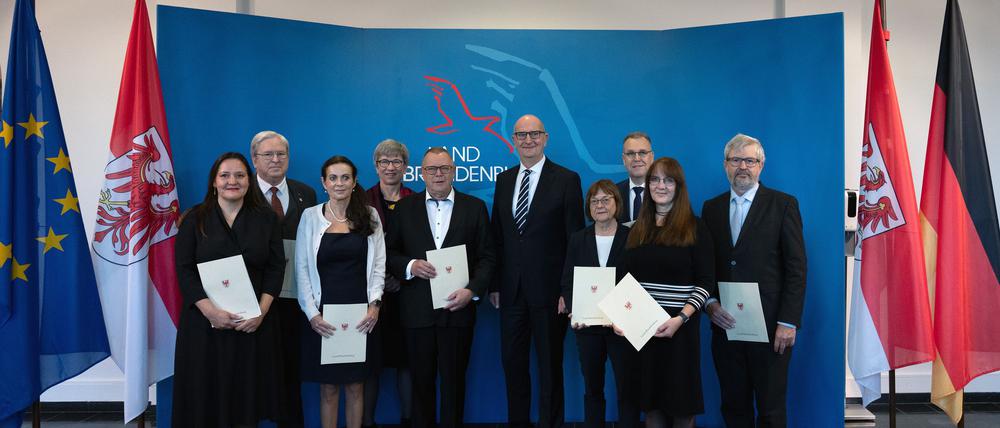 Die rot-schwarz-grüne Regierung in Brandenburg ist weiter geschäftsführend im Amt. 
