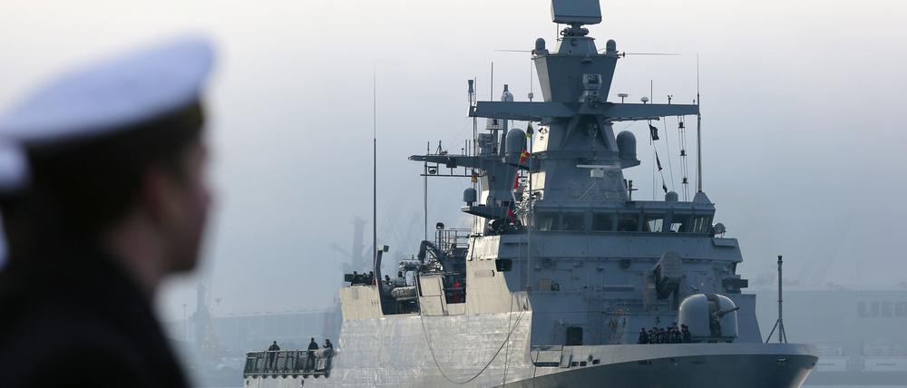 Die Korvette „Ludwigshafen am Rhein“.