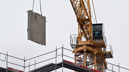 Der Neubau ist eingebrochen. 