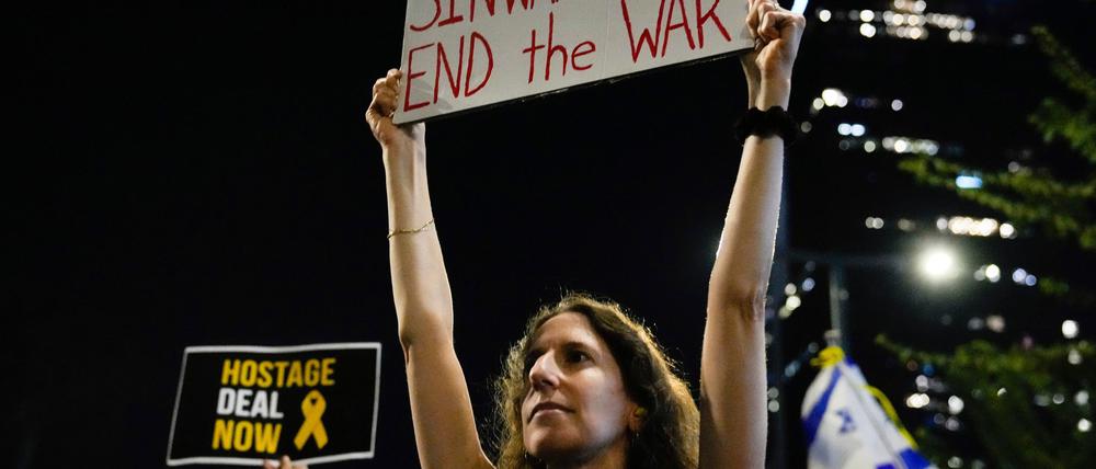 Sinwars Tod wird von manchen Israelis als Chance für eine politische Lösung gesehen.