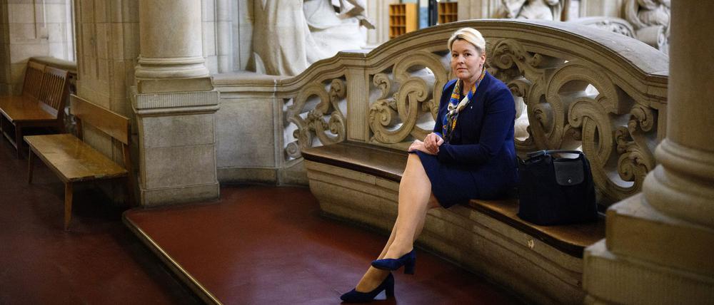 Nach einem Angriff auf Franziska Giffey (SPD) urteilt das Berliner Landgericht im Prozess gegen einen inzwischen 75-Jährigen. (Archivfoto)