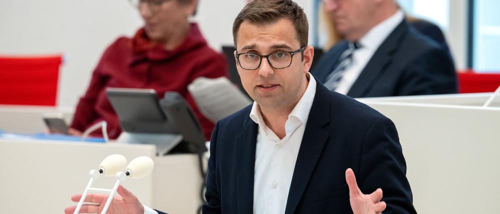 Der Brandenburger SPD-Landtagsabgeordnete Erik Stohn hält eine deutliche Abgrenzung zur AfD für notwendig. (Archivbild) 