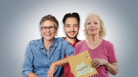 Carolin Caliendo, Maurice Pfeiffer und Vera Buschmann engagieren sich bei der Bürgerstiftung Berlin.
