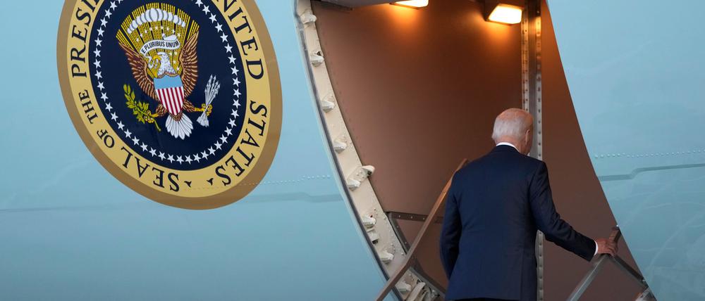 Nach weniger als 24 Stunden in Berlin hat Joe Biden die Hauptstadt wieder verlassen.