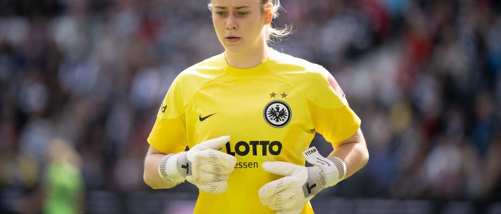 Torhüterin Stina Johannes konnte die Niederlage der Frankfurter Eintracht gegen Werder Bremen nicht verhindern.