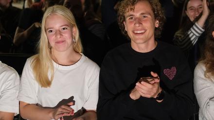 Die neue Spitze der Grünen Jugend - Jette Nietzard und Jakob Blasel. 