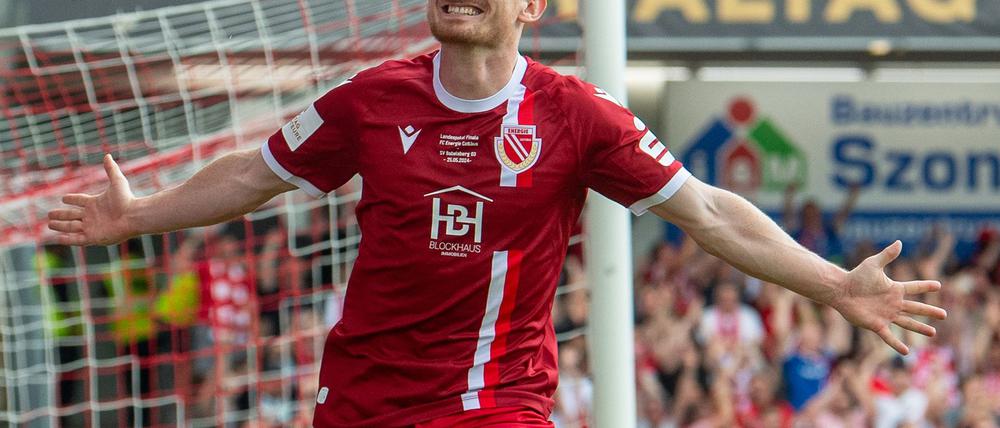 Maximilian Krauß brachte Energie Cottbus in Führung.