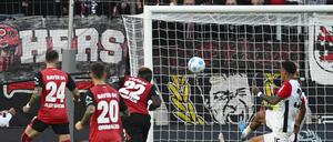 Victor Boniface erzielte den Siegtreffer für Bayer Leverkusen im Duell mit Eintracht Frankfurt.