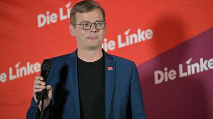 Er sieht die Bundestagswahl als erstes Etappenziel nach der verlorenen Landtagswahl: Brandenburgs Linke-Landeschef Sebastian Walter (Archivbild).