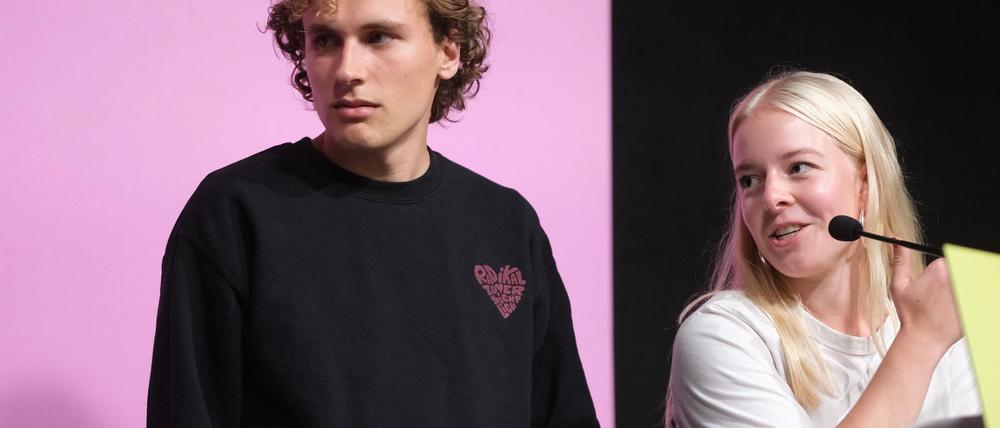 Sie führen die Grüne Jugend nun an - Jakob Blasel und Jette Nietzard