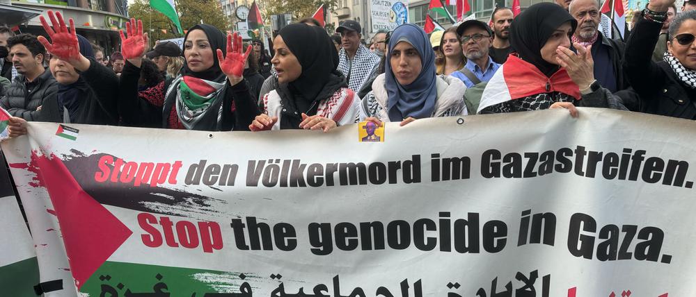Unter anderem wegen „der sich fortlaufend häufenden Straftaten“ löste die Polizei die Demonstration frühzeitig auf.