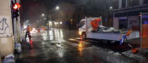 In Italien sind nach heftigem Regen viele Straßen überschwemmt (Foto aktuell).