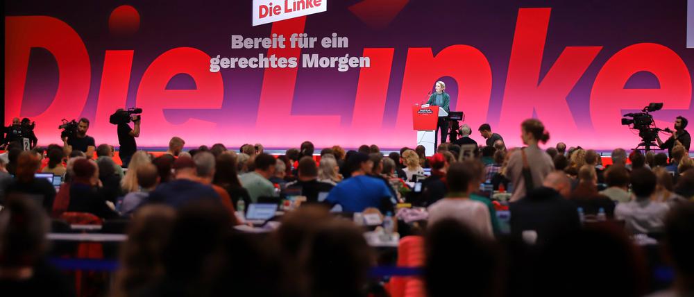 Die Linkspartei traf sich am Wochenende in Halle an der Saale zum Parteitag.