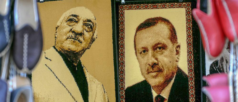 Einst enge Verbündete, dann Erzrivalen: Fethullah Gülen (li.) und Recep Tayyip Erdogan