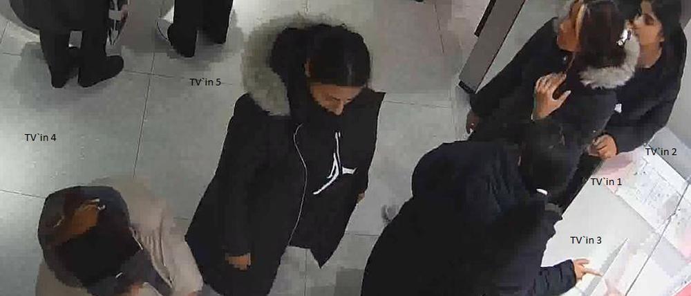 Die Polizei fahndet nach diesen fünf mutmaßlichen Diebinnen.