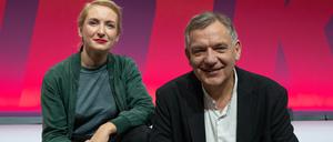 Die Linken-Vorsitzenden Ines Schwerdtner und Jan van Aken.