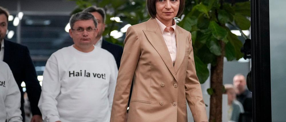Präsident Maia Sandu beklagt in Moldau eine beispiellose Wahlmanipulation durch antidemokratische Kräfte.