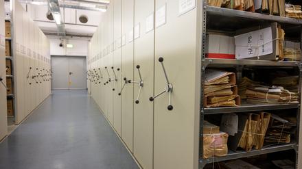 Akten in der ehemaligen Stasi-Zentrale im Stasi-Unterlagenarchiv (Archivbild von 2021).