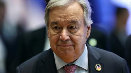 Antonio Guterres am 11. Oktober bei einem Treffen in Vientiane, Laos.