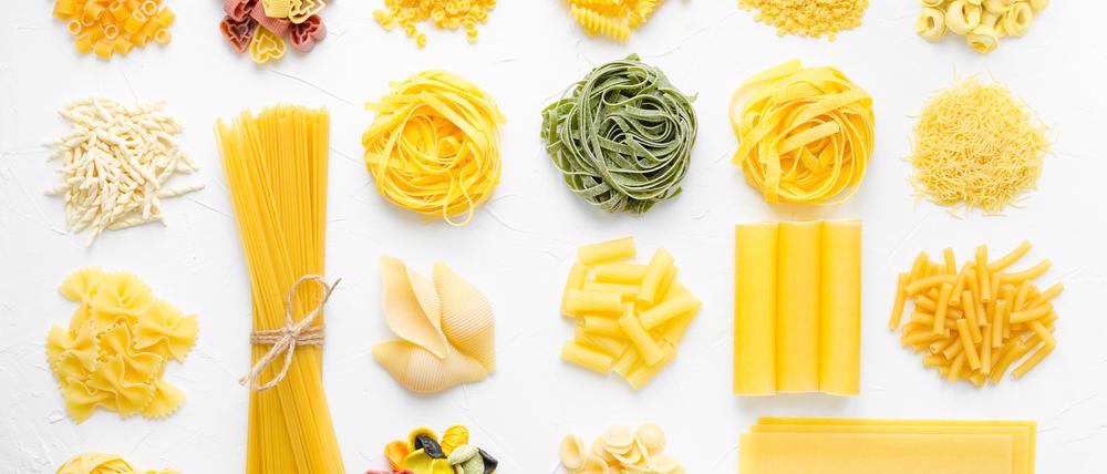 Verschiedene Nudelsorten