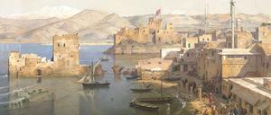  Ansicht des Hafens von Beirut von Leander Russ.