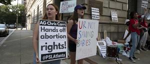 Pro-Choice-Aktivisten in den USA.