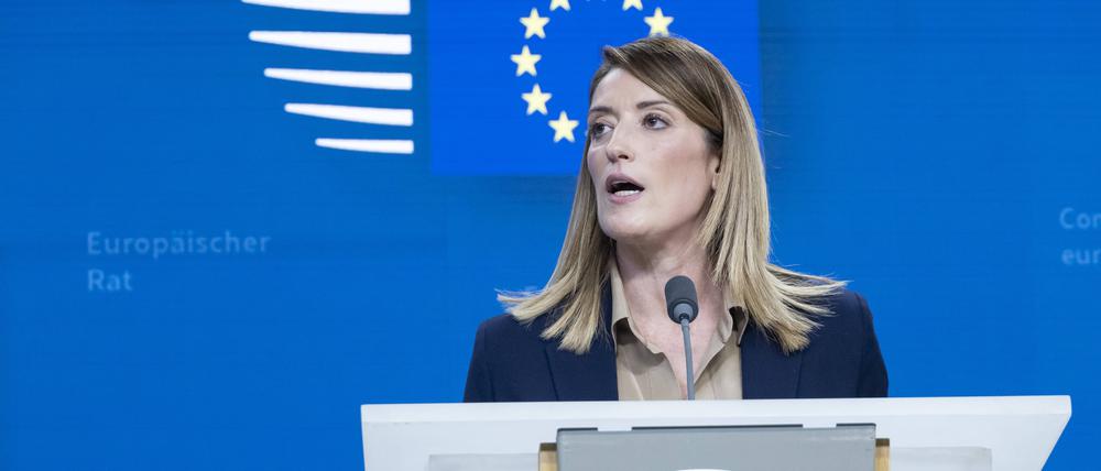 Roberta Metsola, Präsidentin des Europäischen Parlaments