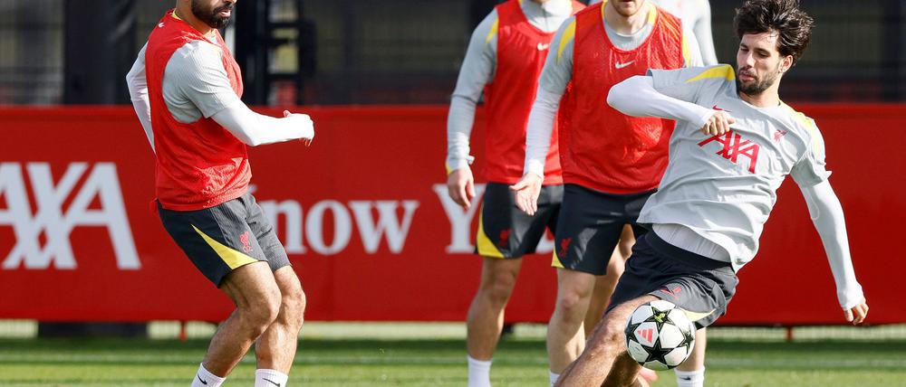 Dominik Szoboszlai im Training des FC Liverpool.