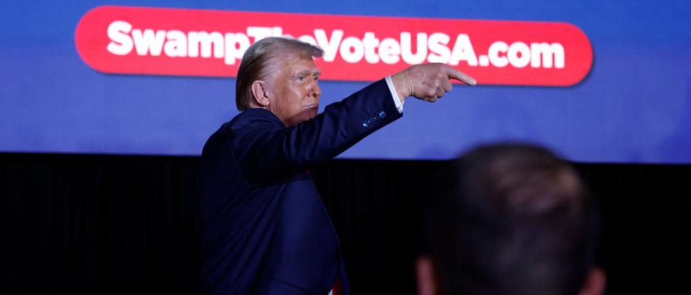 Donald Trump im Wahlkampf in North Carolina