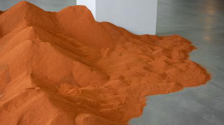 Ewa Kuleszas Installation „Inertia“ in der Ausstellung „Vom Teilen“ im ZAK – Zentrum für aktuelle Kunst.