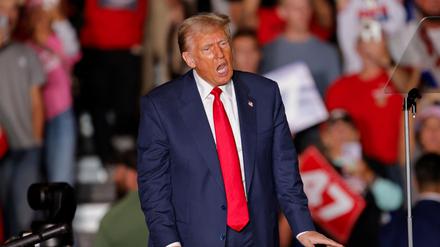 Donald Trump, Präsidentschaftskandidat der US-Republikaner, bei einem Auftritt in Greensboro, North Carolina.