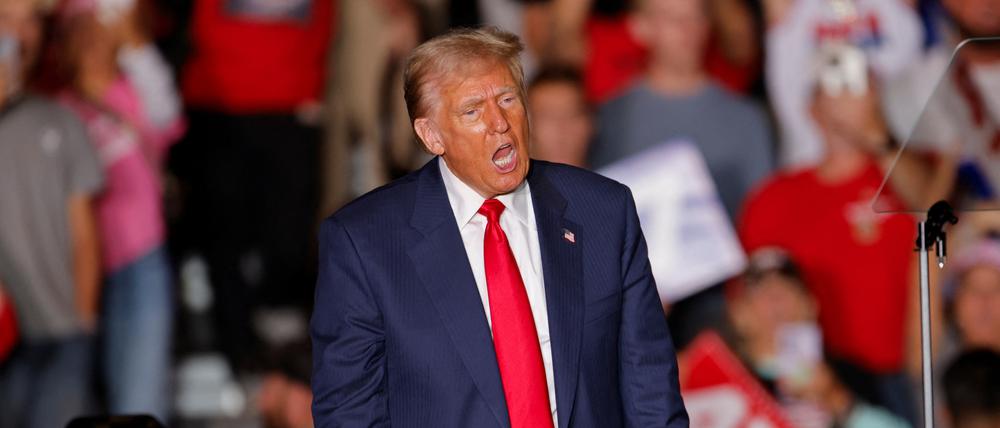 Donald Trump, Präsidentschaftskandidat der US-Republikaner, bei einem Auftritt in Greensboro, North Carolina.