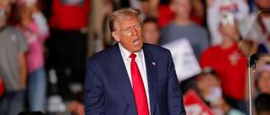 Donald Trump, Präsidentschaftskandidat der US-Republikaner, bei einem Auftritt in Greensboro, North Carolina.