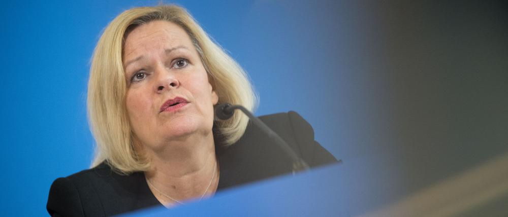 Bundesinnenministerin Nancy Faeser (SPD) will bei der Bundestagswahl 2025 ihren Hut in den Ring werfen. (Archivbild)